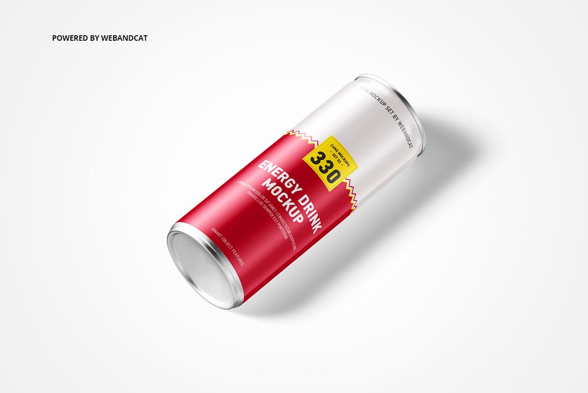 功能性能量饮料罐头外观设计样机 Energy Drink Can Mock-up插图(5)