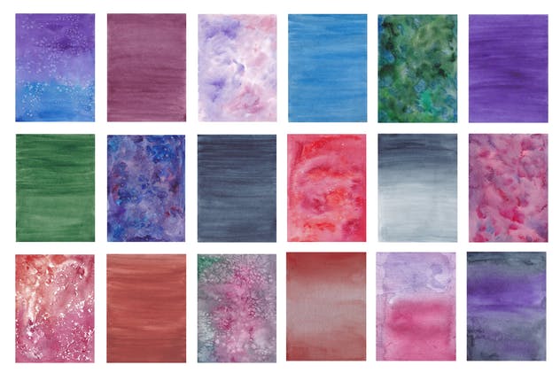 200款水彩纹理设计师套件 200 Watercolor textures bundle插图(2)