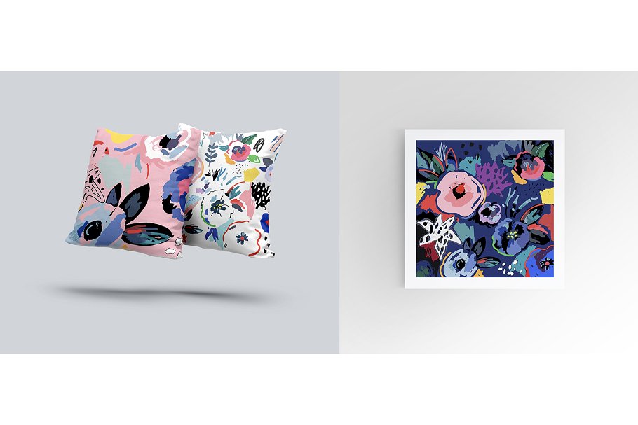 手绘花卉剪贴画 FlorART creative collection插图(7)