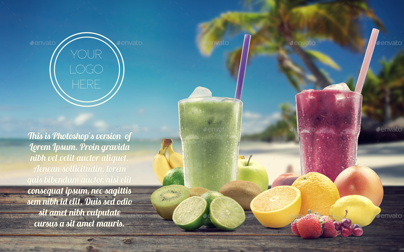 高品质的有机果汁场景展示模型mockups [1.13GB]插图(5)