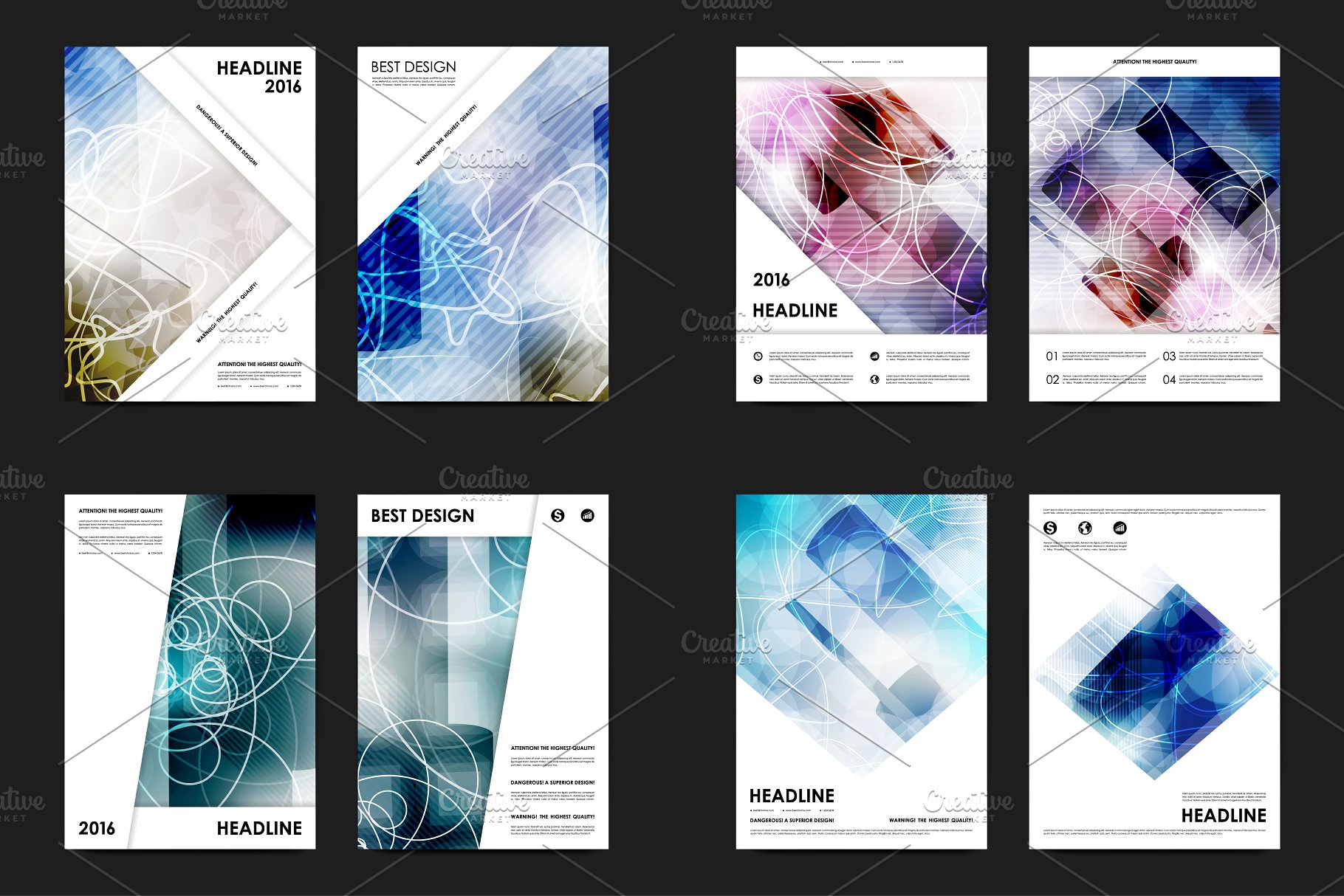 极力推荐：50+商业企业宣传传单模板 50+ Business Flyers Bundle插图(3)