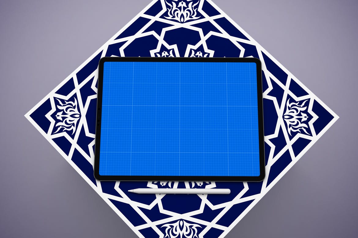 iPad Pro平板电脑UI设计图多角度演示素材库精选样机模板 Arabic iPad Pro Mockup插图(10)