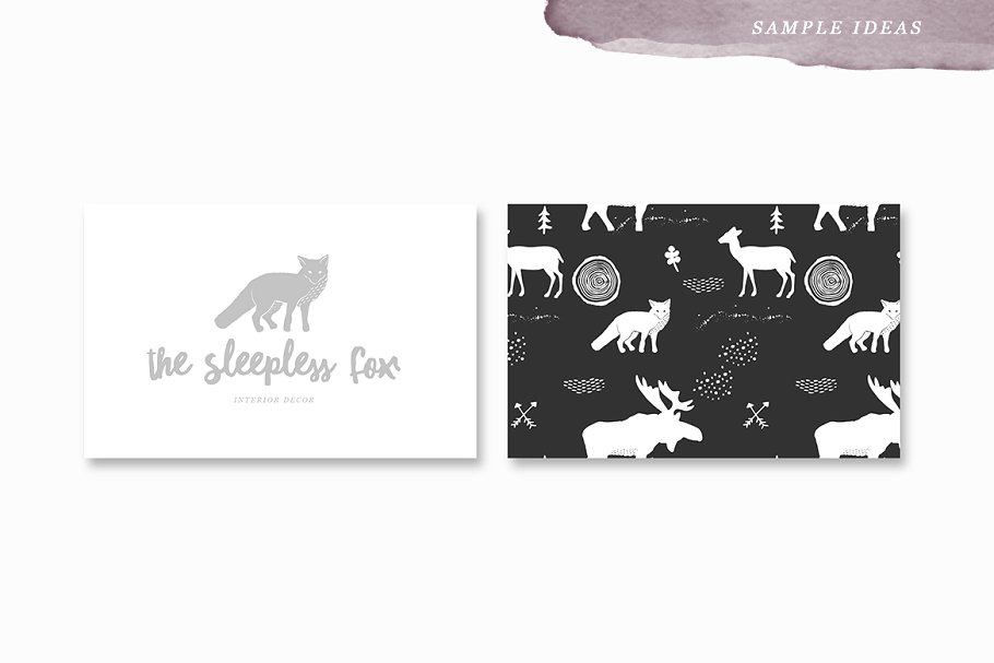 林地和冬季矢量图形 Woodlands & Winter Vector Graphics插图(4)