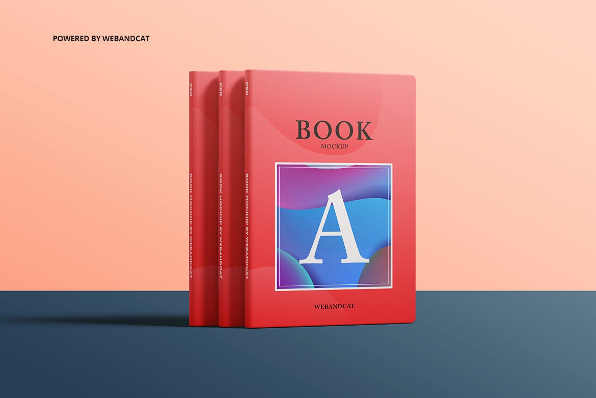 9套高质量且易于编辑记事本/书籍样机素材库精选 Book Mockup Set插图(4)