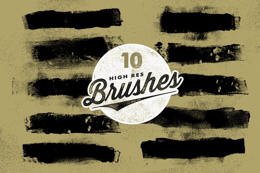 复古邮票纹理和笔刷素材包 Retro Stamp Textures & Brush Pack插图(2)