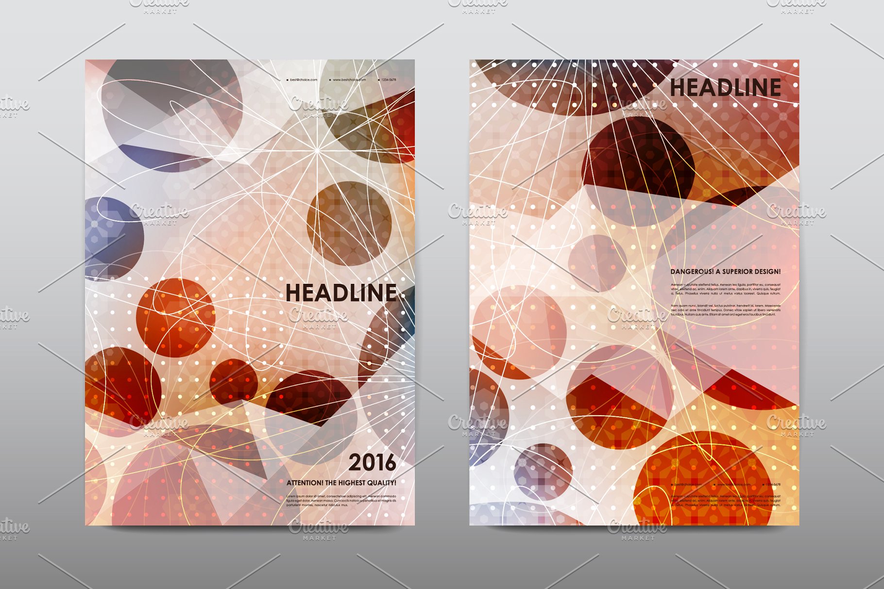 50+企业画册模板合集 50+ Business Brochures Bundle插图(23)