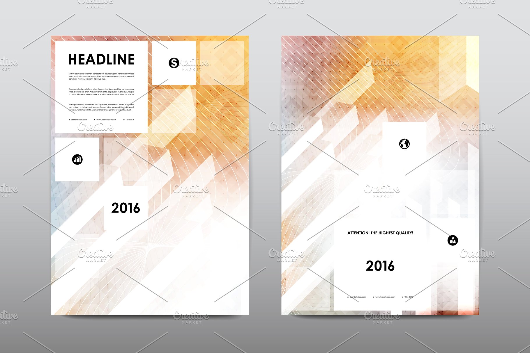 50+企业商业主题宣传小册子模板合集 50+ Business Brochures Bundle插图(11)