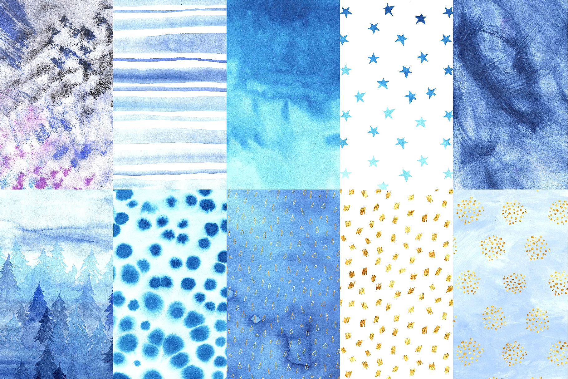 手绘可爱的冬季水彩素材合辑下载 BUNDLE Winter Hygge Watercolor Kit [png,jpg] 1.30 GB插图(13)