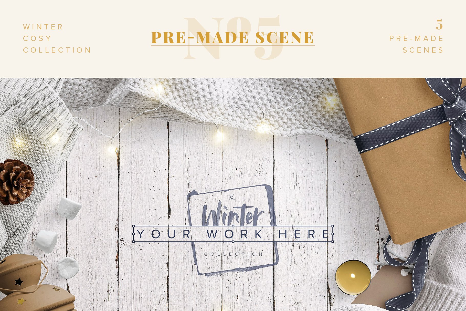 冬日气氛巨无霸Banner场景模板 Winter Cosy Collection – CS插图(5)