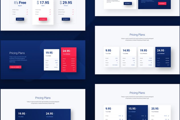 创意互联网产品网站设计UI套件UI模板[Sketch,XD&PSD] Today Web UI Kit插图(3)
