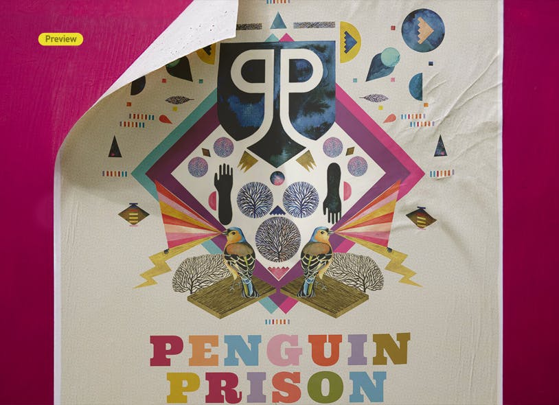 复古海报城市街道张贴效果预览样机 Poster Mockup Set – Urban插图(7)