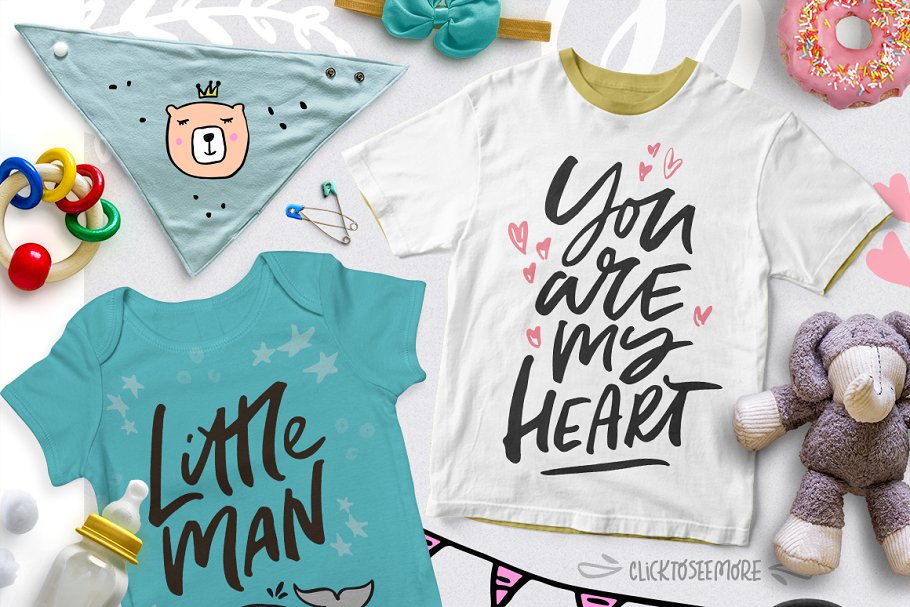 婴儿淋浴品牌设计素材合集 Baby Shower Collection插图(1)