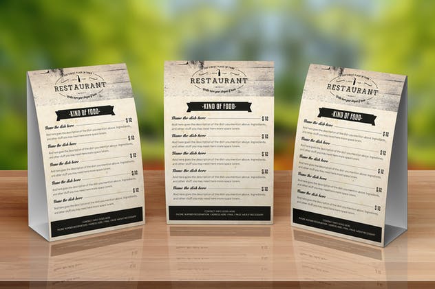 复古优雅餐厅菜单设计PSD模板 Elegant Food Menu 10 Illustrator Template插图(12)