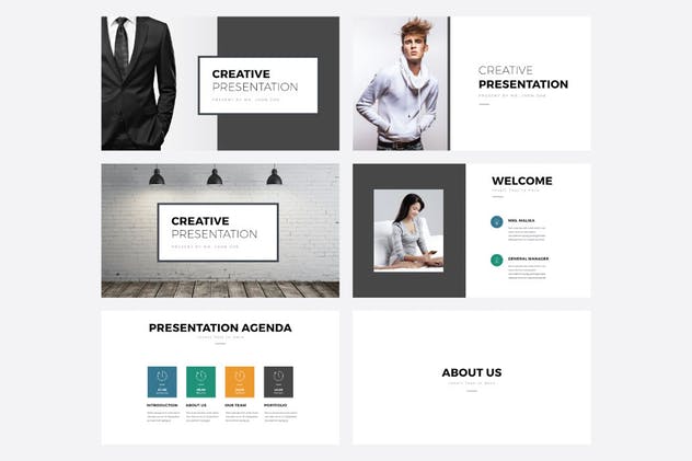 创意商业提案PPT幻灯片演示模板V.32 Multipurpose PowerPoint Template V.32插图(1)