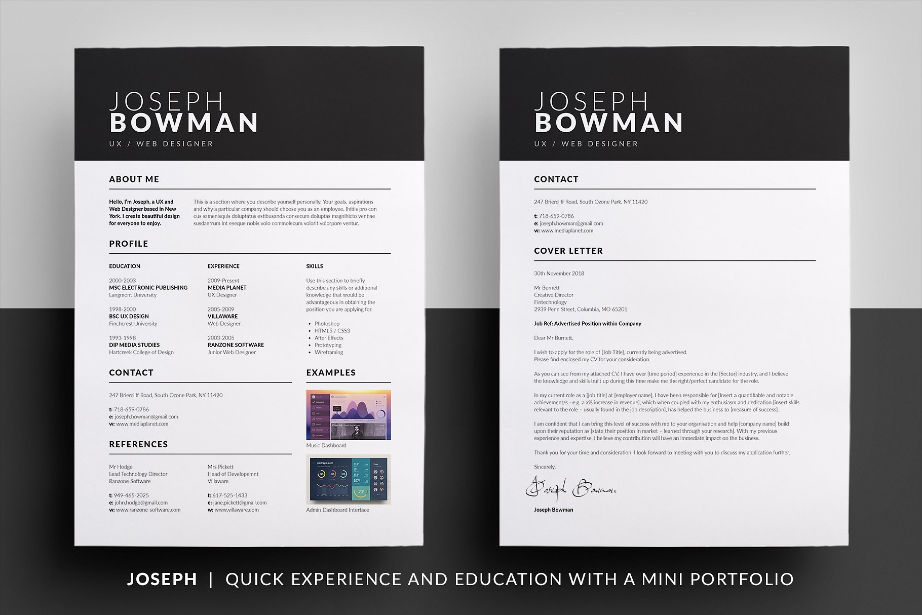 个人简历电子版即拿即用模板合集 Essential Resume/CV Collection插图(6)