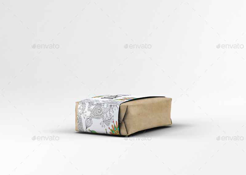 香皂肥皂包装贴纸展示样机 Soap Bar Paper Sleeve Mock-Up插图(2)