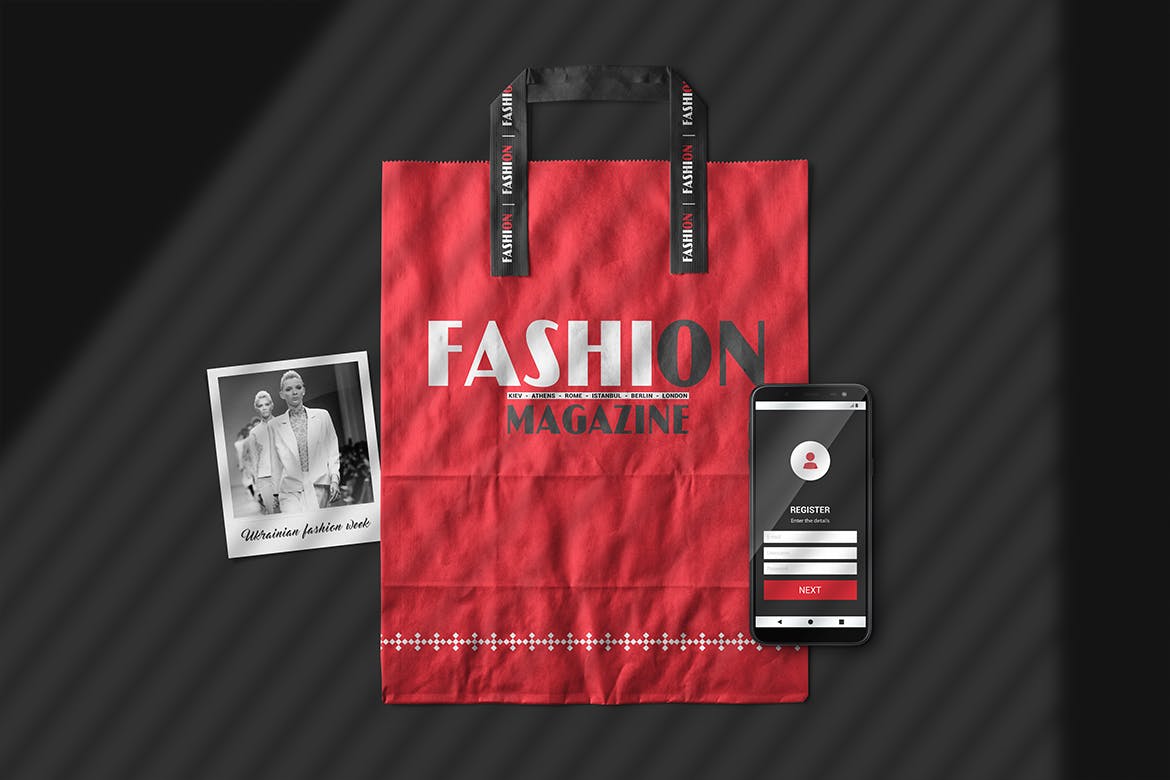 A4规格杂志场景样机模板 A4 Magazine Scene  Mockup插图(2)