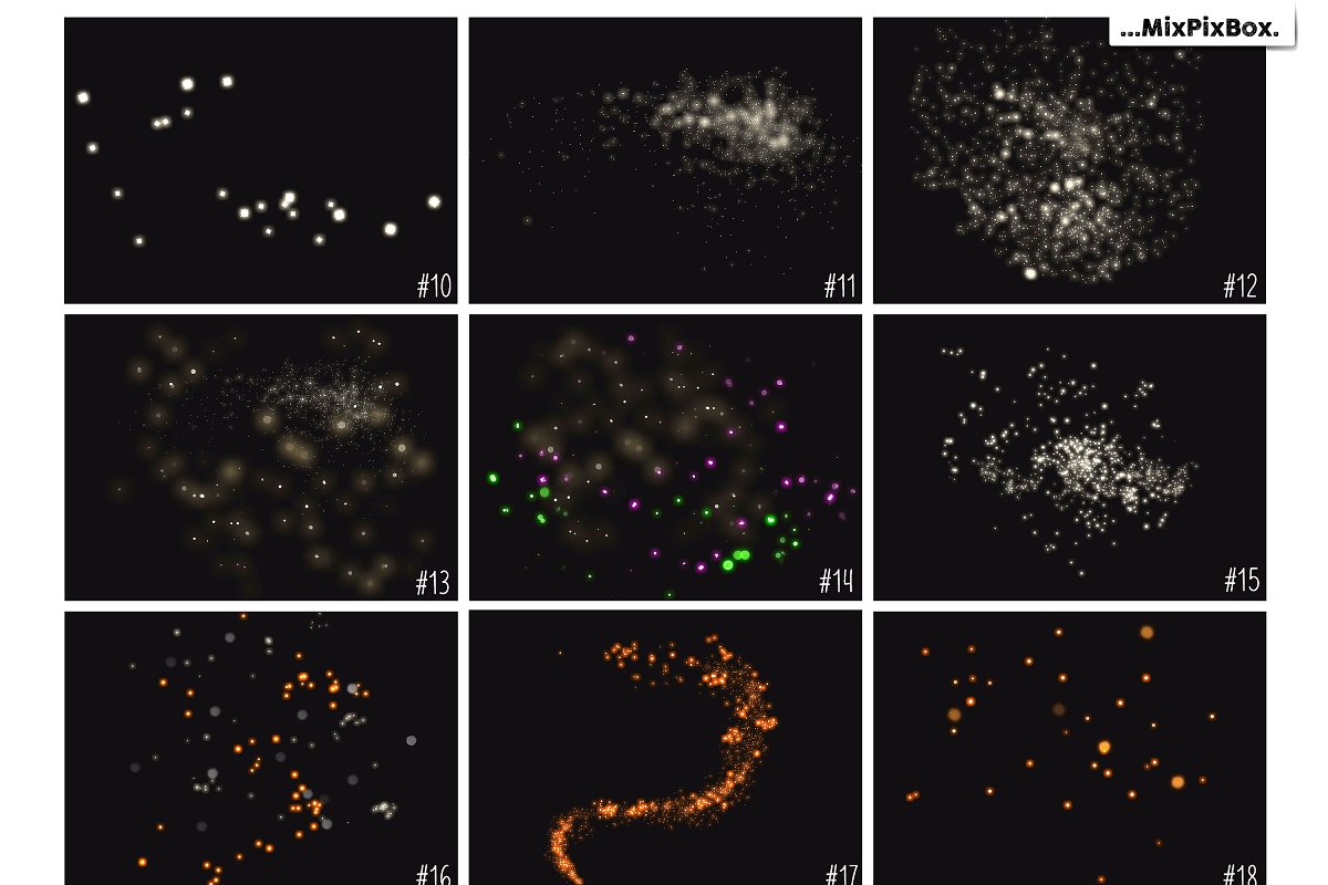 浪漫黑夜金萤火虫照片叠层插图(5)
