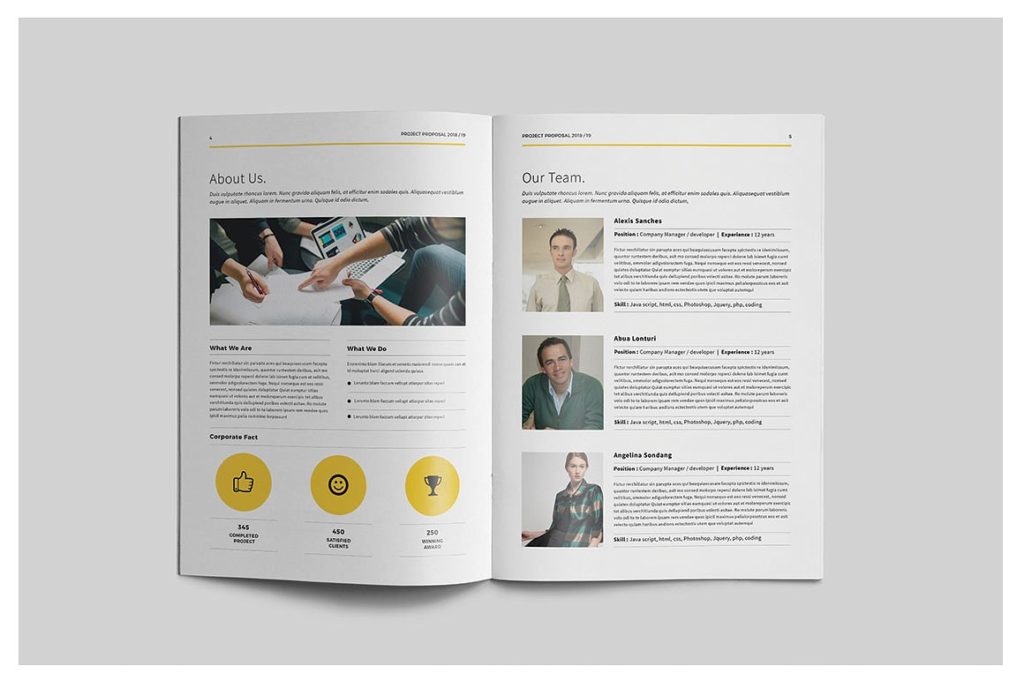 一款浅色系创意简洁画册下载[DOC, INDD]插图(9)