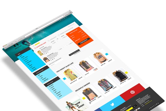 网站设计展示多维演示样机模板 3D Website Display Mockup插图(3)