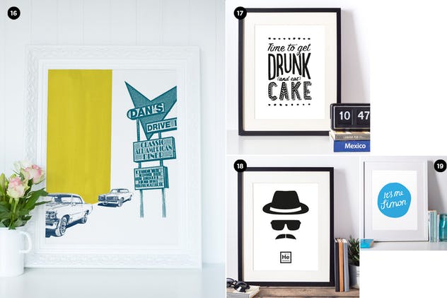 艺术作品画框相框样机合集 Photo frame mockup collection插图(6)