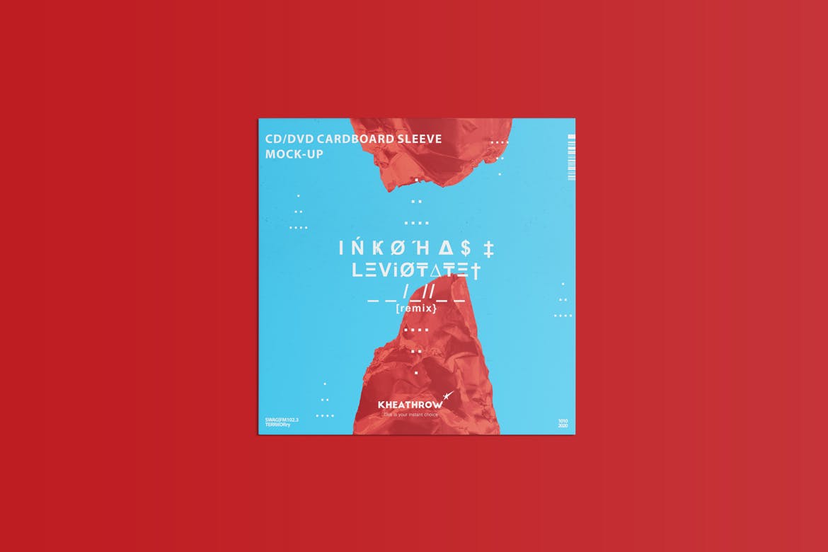 CD/DVD光盘包装&封面设计素材库精选模板v1 CD / DVD Сardstock Paper Sleeve Mock-Ups Vol.1插图(12)