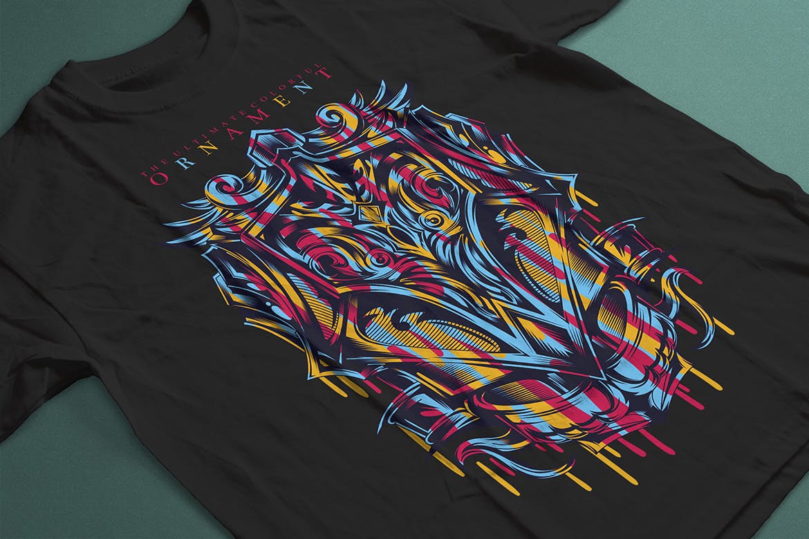 街头艺术风格服装印花图案矢量插画 Colorful Ornamnet插图(2)