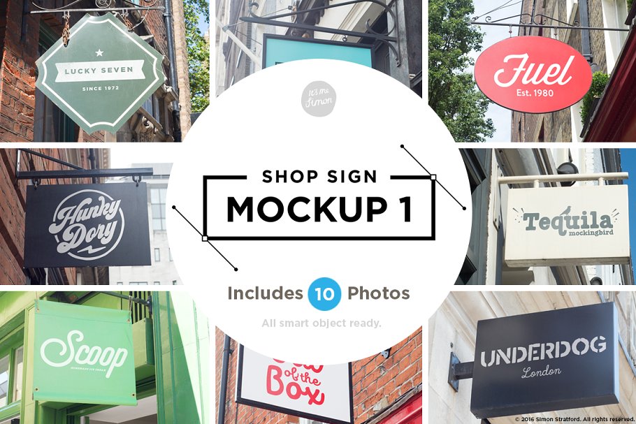 超有范的店招样机合集第一波 Shop sign mockup 1插图