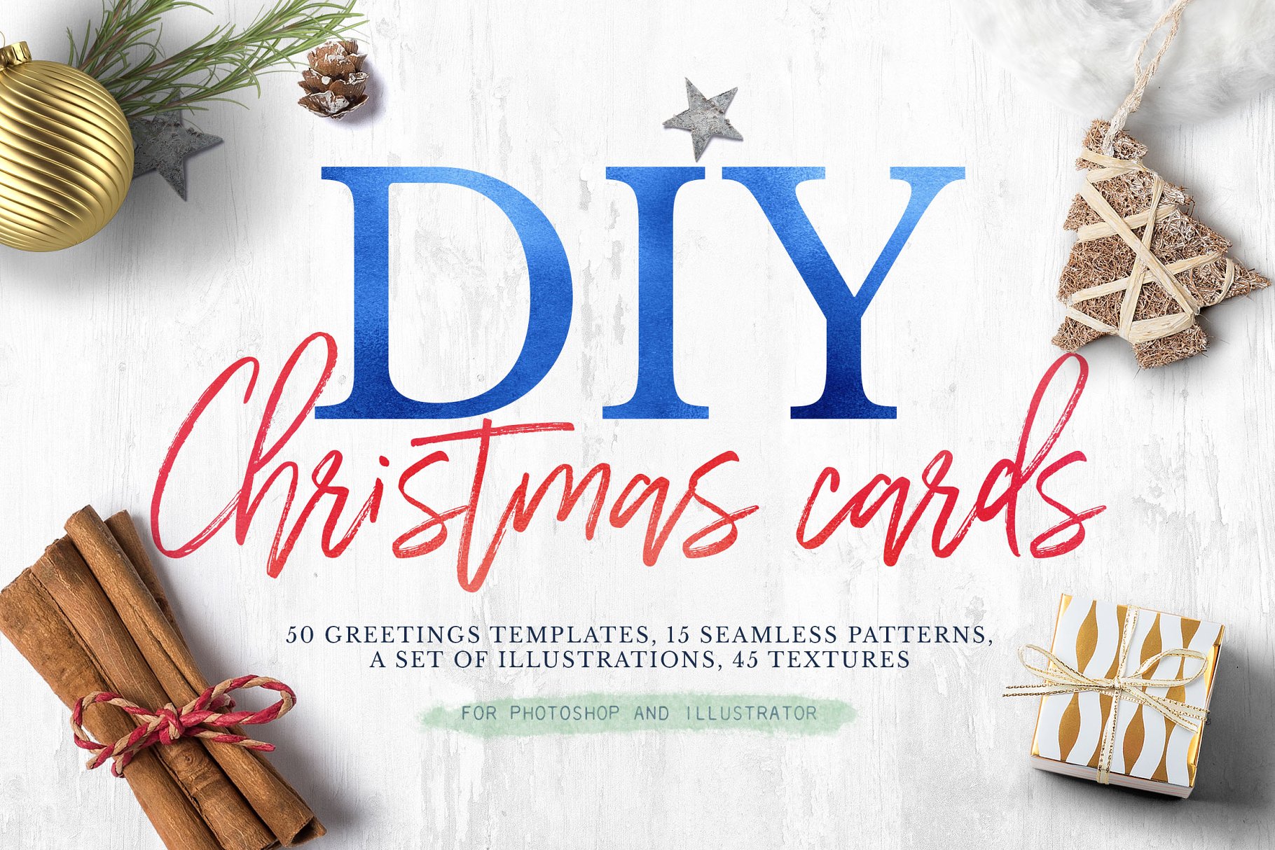 圣诞节主题设计物料设计素材[3.24GB] Christmas Greetings 2017插图