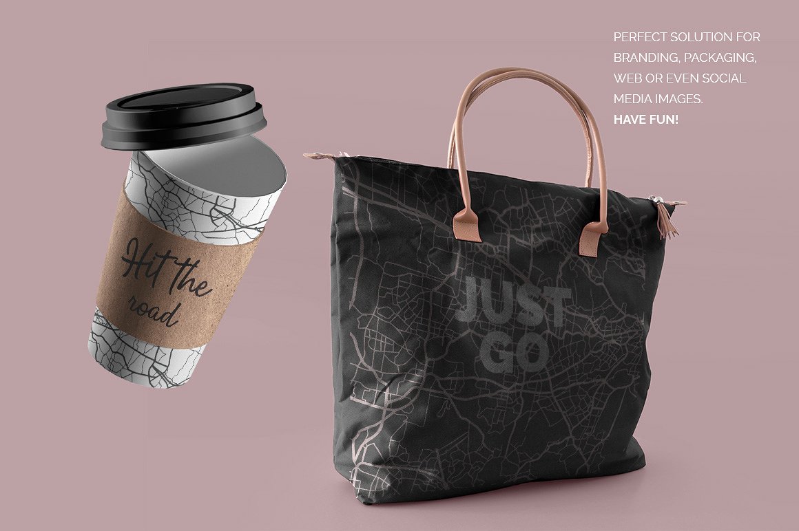 地图视图矢量图案纹理 Map View Vector Patterns插图(5)