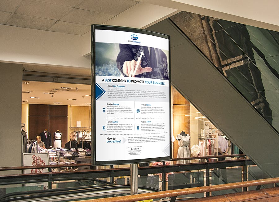 企业简介/介绍传单设计模板 Corporate Flyer #01插图(4)