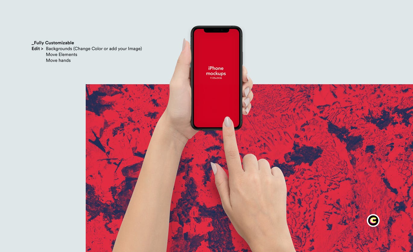 手持iPhone 11屏幕触摸演示素材库精选样机模板 iPhone 11 Mockup插图(3)