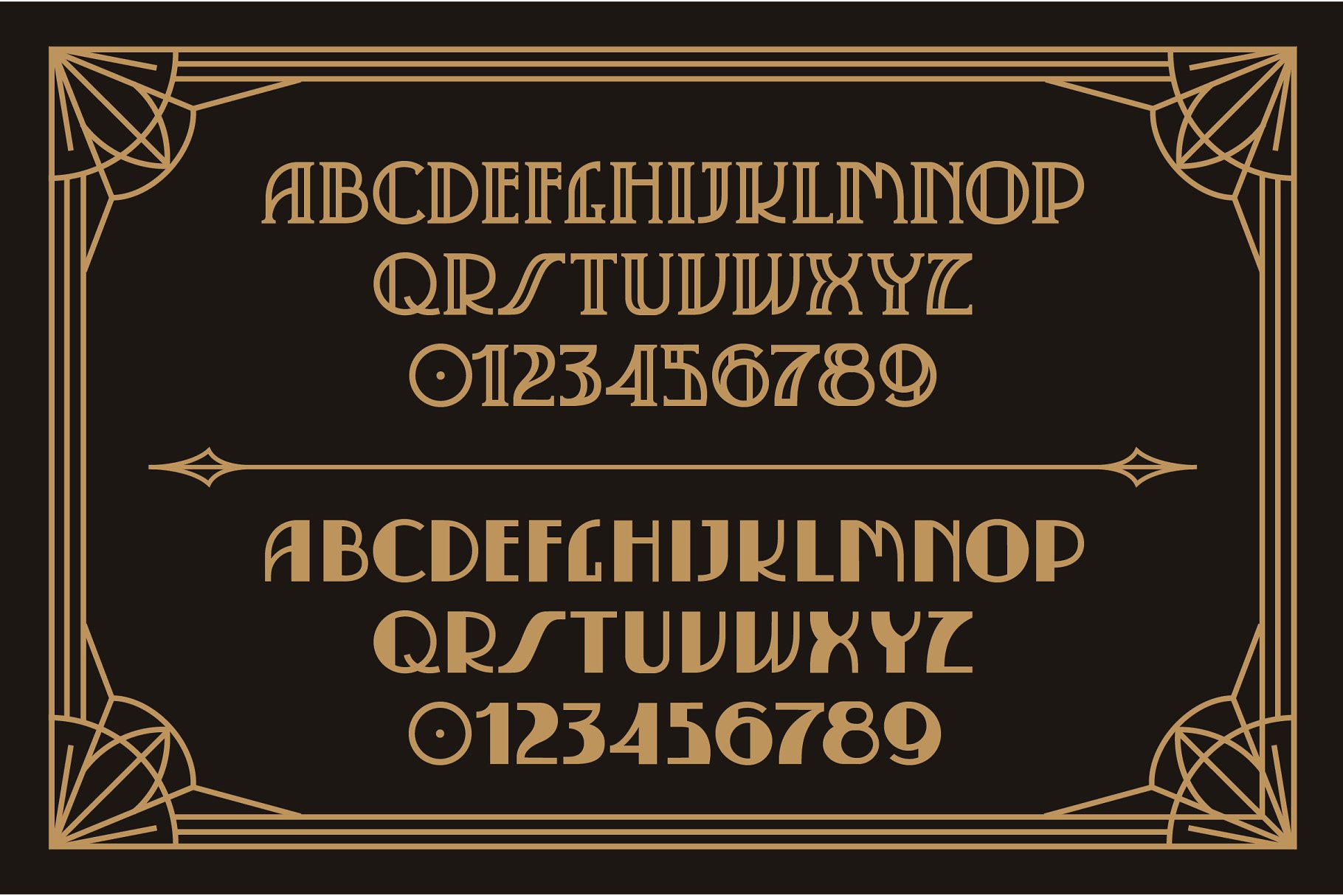 20世纪20年代装饰艺术英文字体&纹理 Serendior | Font & Seamless Patterns插图(8)