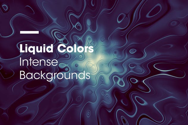 液体波纹色彩艺术抽象背景纹理 Liquid Colors | Intense Backgrounds插图(1)