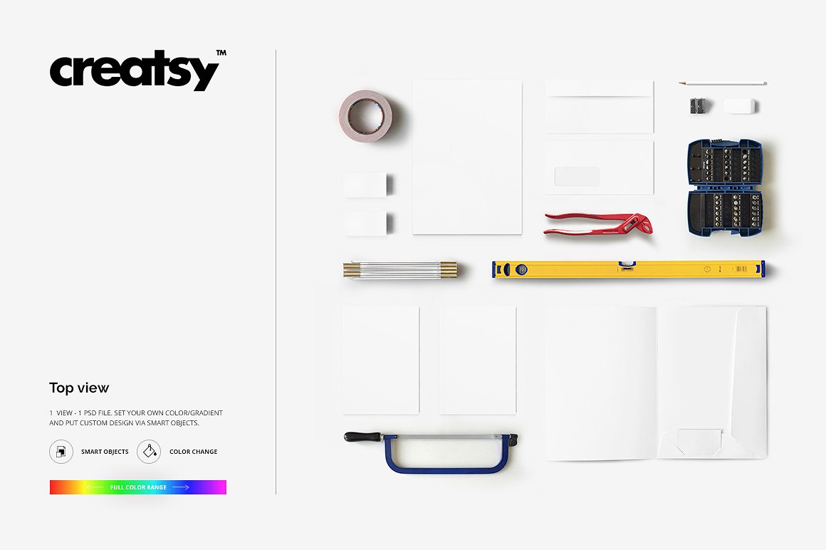 建筑类企业品牌 VI 样机模板 Construction Company Mockup插图(3)