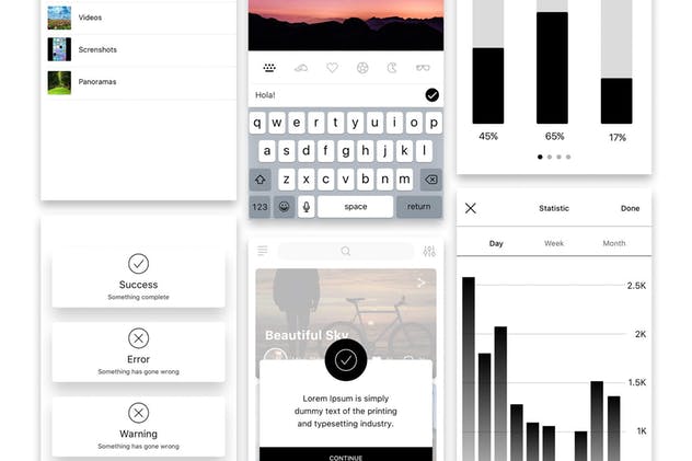 小众轻奢社交媒体电子商务 APP UI 套件 Hello UI Kit Mod. 2插图(9)