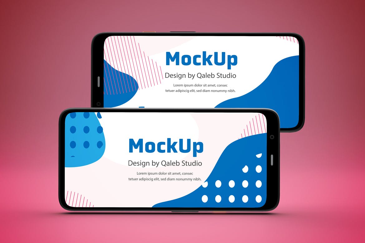 谷歌手机Pixel 4多种展示角度素材库精选样机模板 Pixel 4 Mockup插图(6)