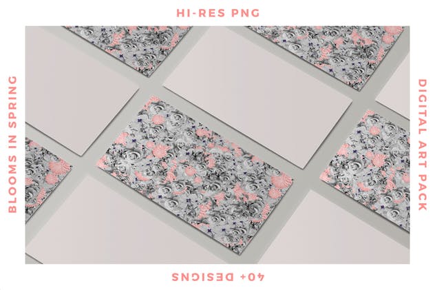 梦幻春天花卉图案纹理合集 Blooms in Spring插图(6)