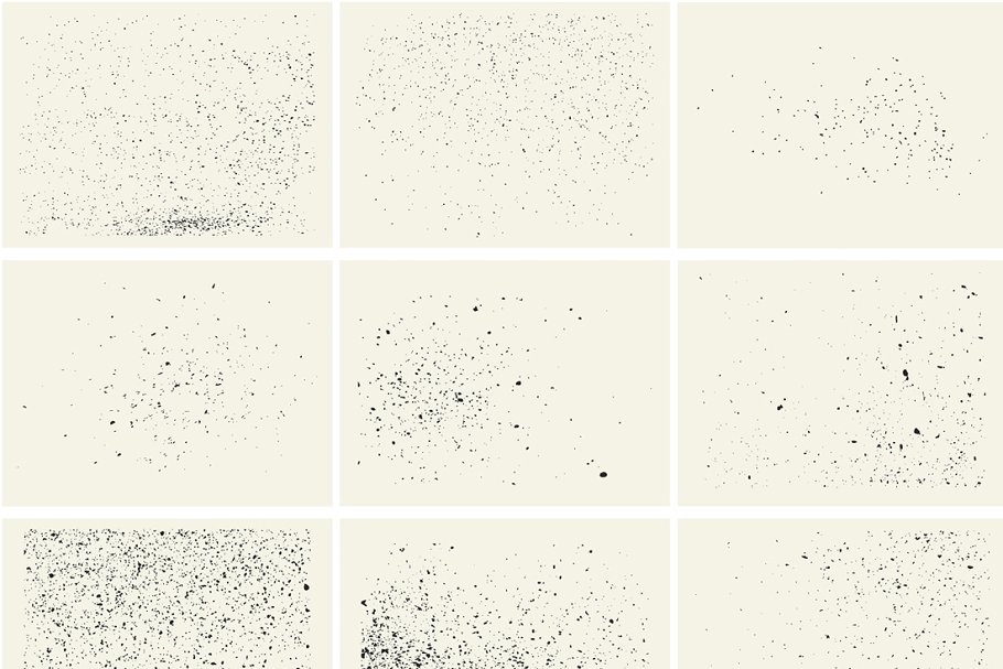 34幅复古斑点纹理 34 Vintage Vector Textures插图(2)