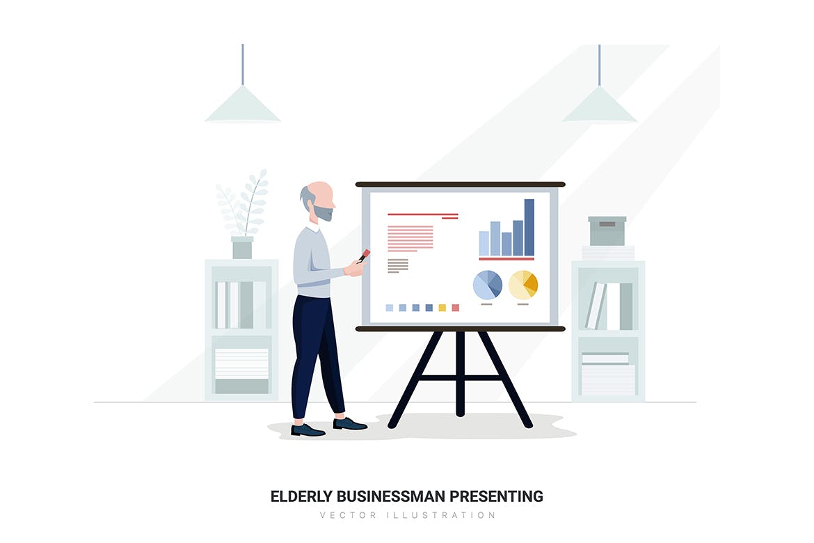 商业&办公室场景矢量插画素材包v1 Business Illustration Pack (Vol 01)插图(1)