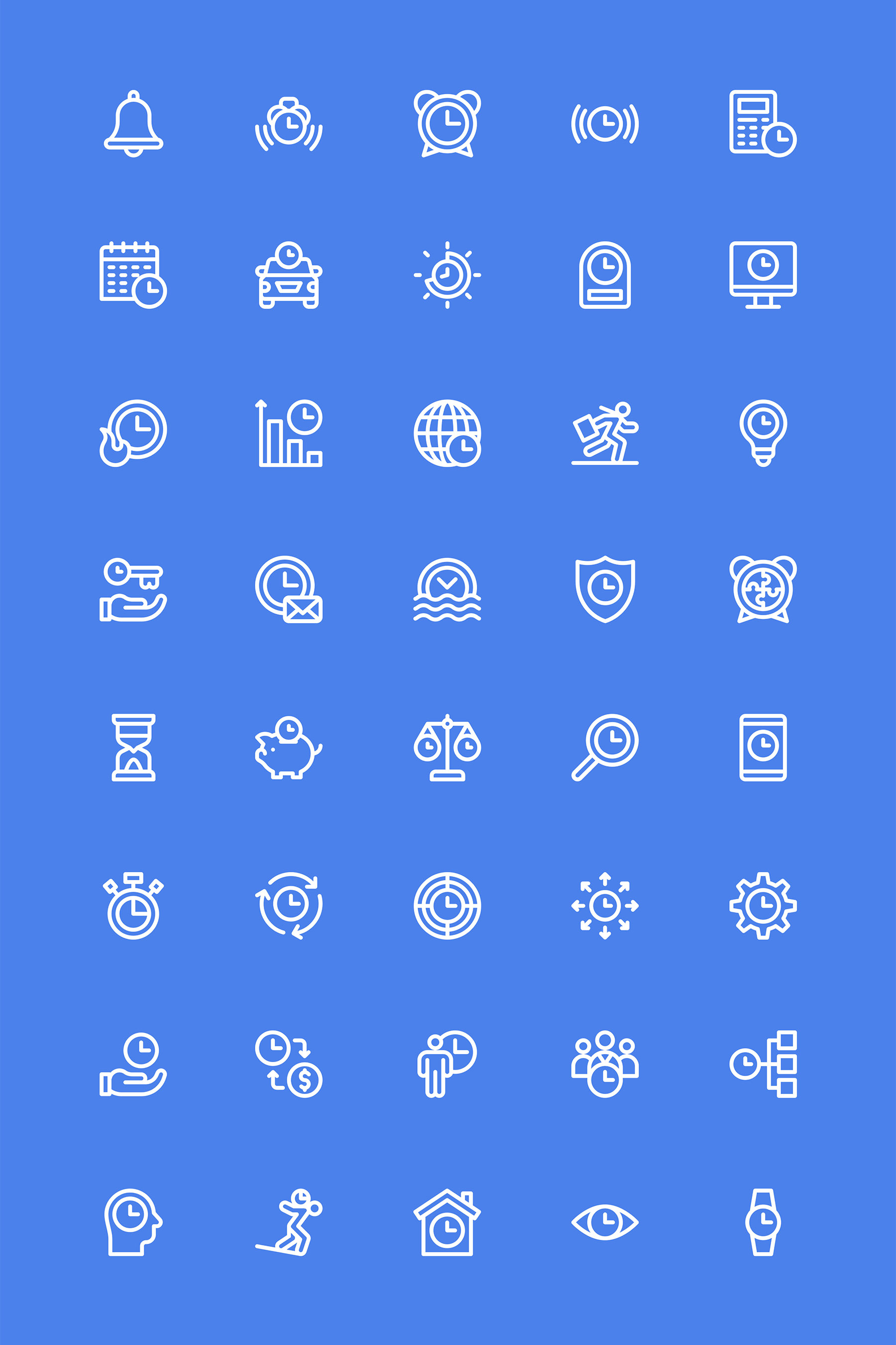 40 枚时间管理元素图标