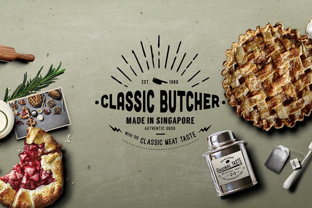 咖啡面包店巨无霸广告场景设计素材 Cafe Ingredients Hero Image插图(3)