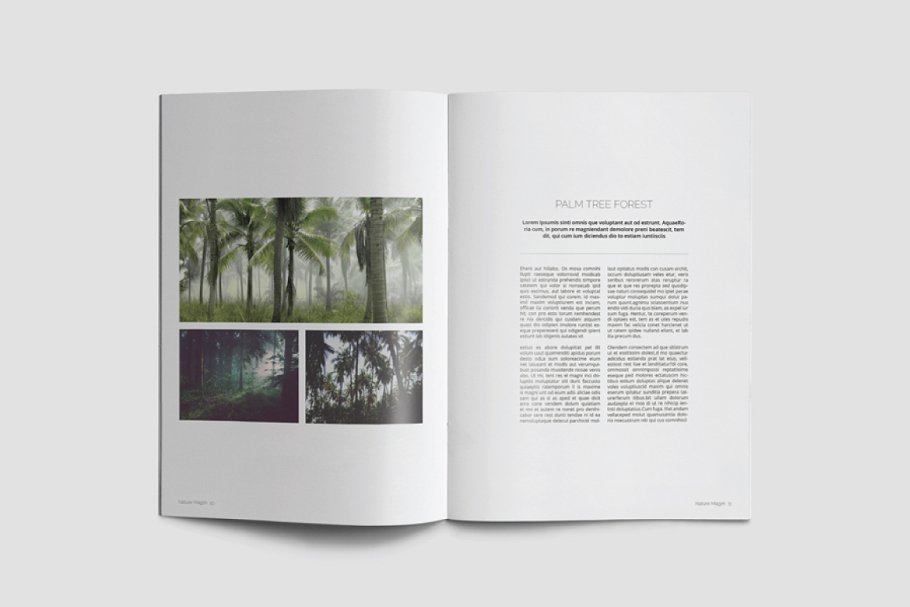 绿色大自然图册设计模板插图(10)