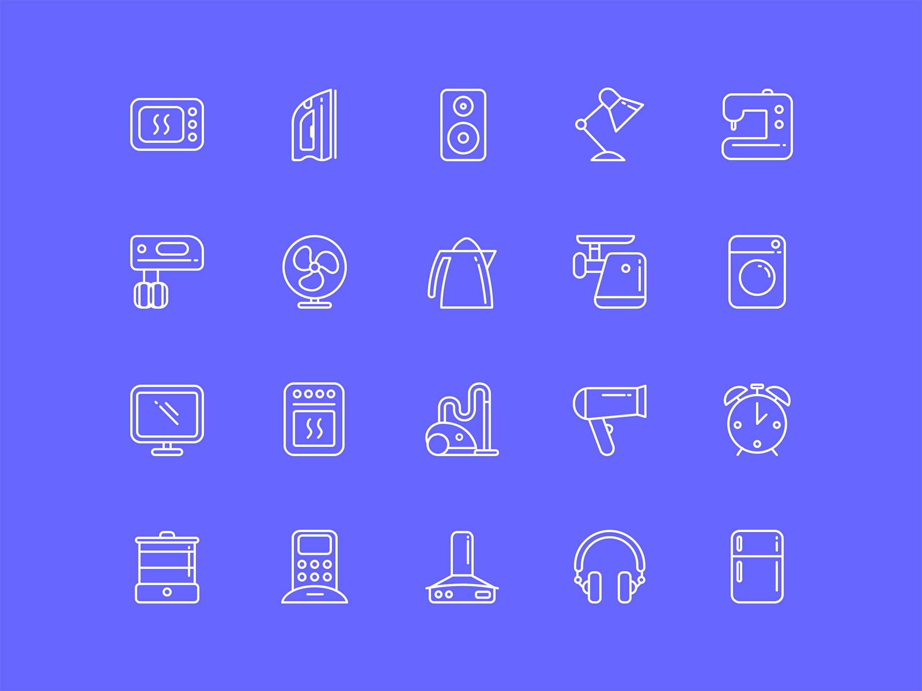 Appliances Icon Set