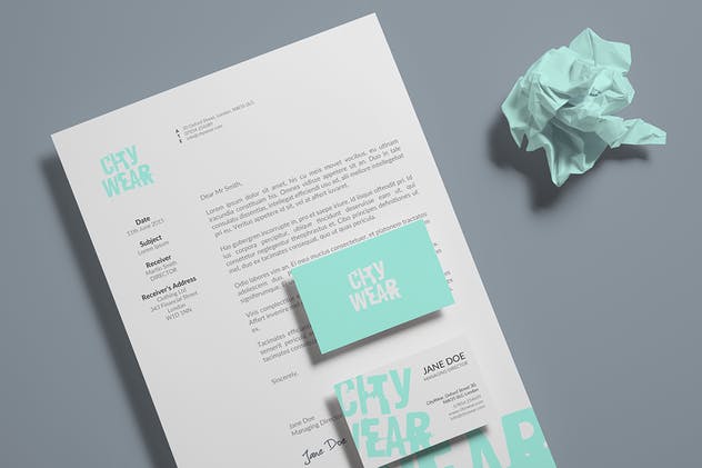 企业品牌VI设计办公文具样机模板v2 Corporate Branding / Identity Mock-up插图(5)