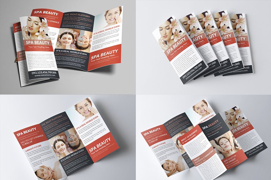 超级三折小册子模板合集 Trifold Brochure Big Bundle插图(19)