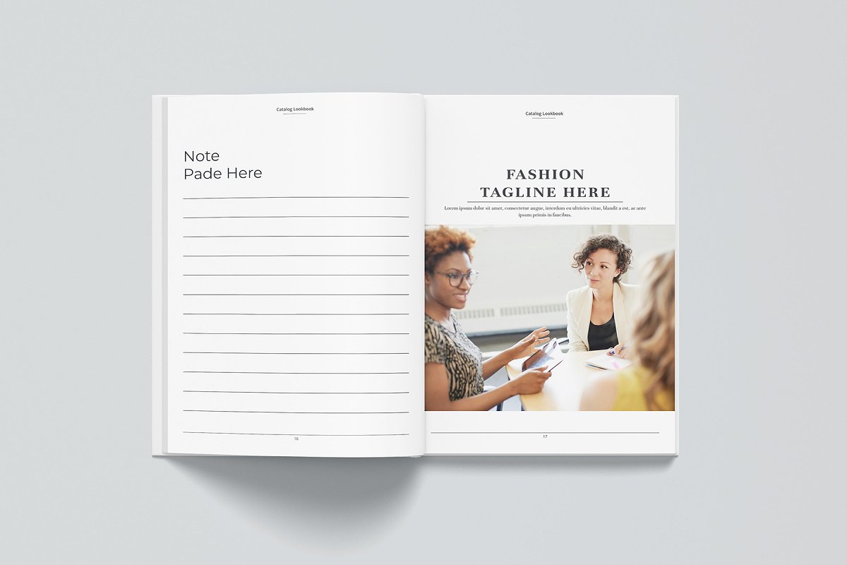 女性时尚服装摄影画册模板插图(8)