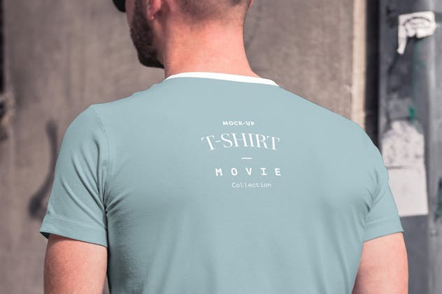欧美模特T恤上身效果样机模板4 T-Shirt Mock-up 4插图(10)