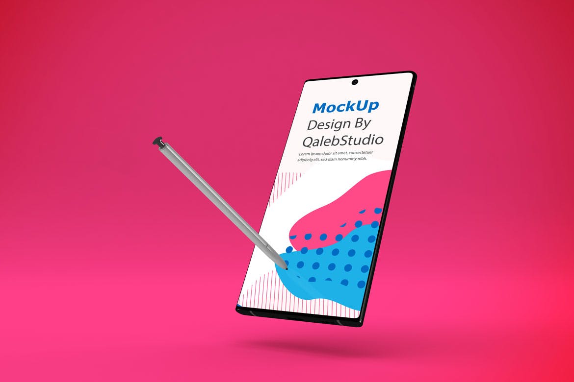 三星大屏手机Note 10屏幕预览样机模板 Note 10 Mockup插图(5)