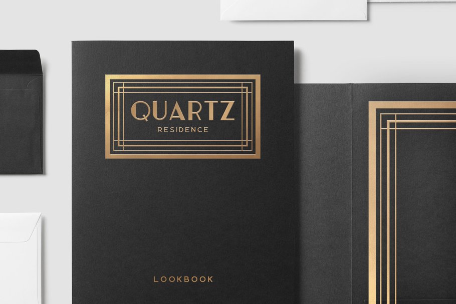 16款Logo标志艺术装饰架 16 Art Deco Logo Frames插图(2)